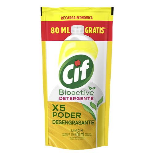 DETERGENTE ACTIVE GEL LIMON DP CIF x 450ml