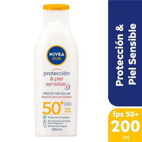 PROTECTOR SOLAR PIEL SENSIBLE F50 NIVEA x 200ml