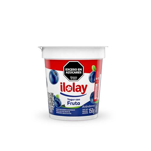 YOGURT TROZOS ARANDANOS ILOLAY x 150ml