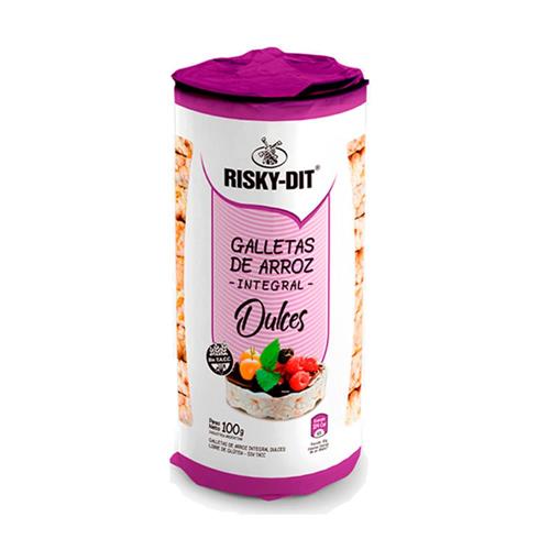 GALLETAS ARROZ INTEGR DULCES RISKY DIT x100gr