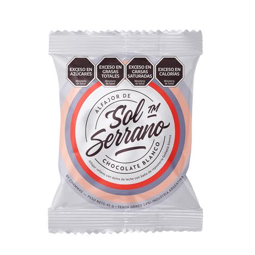 ALFAJOR SOL SERRANO CHOCOLATE BLANCO 40g