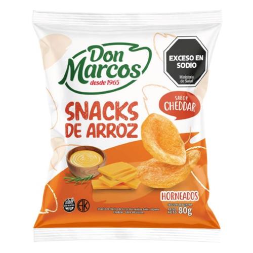 SNACK ARROZ CHEDDAR DON MARCOS x 80g
