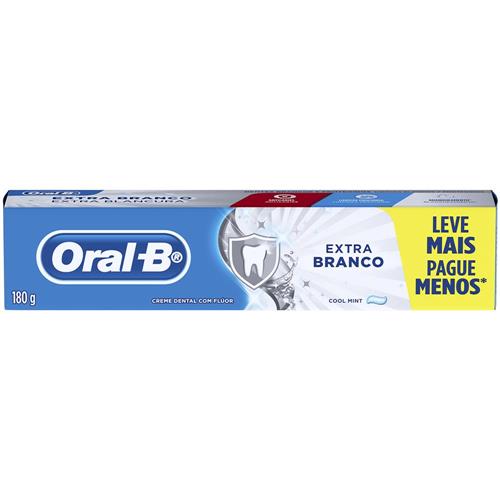 CREMA DENTAL ORAL B EXTRA BLANCO 180g