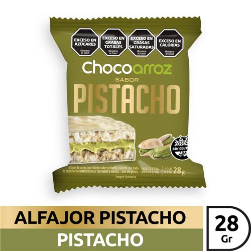 ALFAJOR CHOCOARROZ PISTACHO x 28g