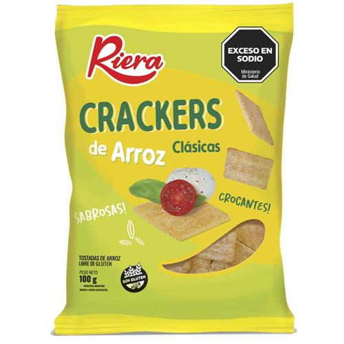 CRACKERS ARROZ CLASICAS RIERA 100gr
