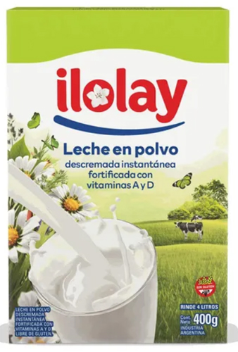 LECHE POLVO DESCR ILOLAY ESTUCHE x 400g