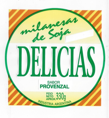 MILANESA DE SOJA PROVENZAL LAS DELICIAS x 4u