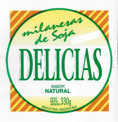 MILANESA DE SOJA NATURAL LAS DELICIAS x 4u