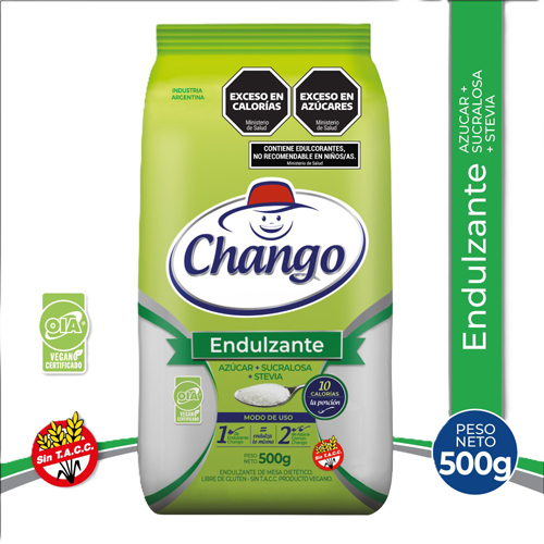 ENDULZANTE STEVIA CHANGO X500GRS