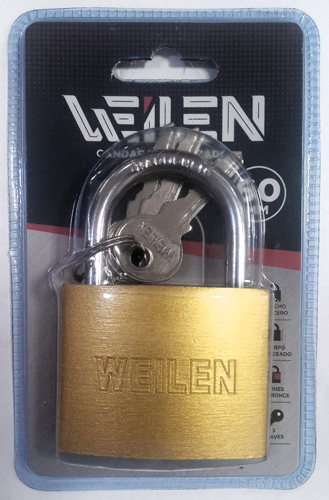 CANDADO REFORZADO 60mm BLISTER WEILEN