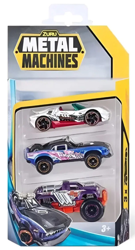AUTITOS METAL MACHINES DIE PACK x 3u